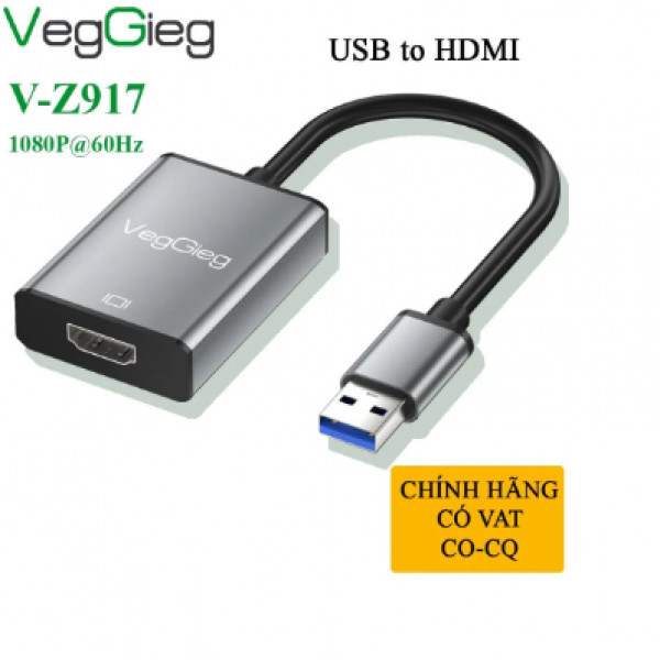 Cổng chuyển USB to HDMI VZ917 Veggieg