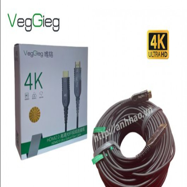 Dây HDMI Quang 25m V-H711 VEGGIEG 4K