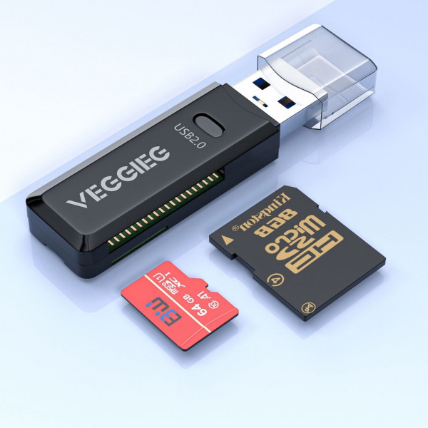 Đầu đọc thẻ USB VegGieg 3.0 hỗ trợ thẻ SD TF