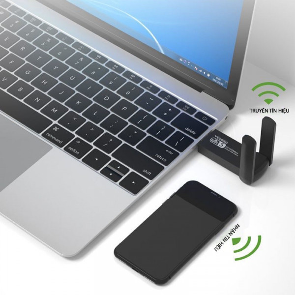 USB wifi VegGieg băng tần kép 2.4+5G 1200Mbps