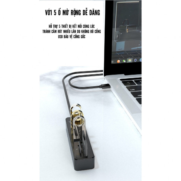 Bộ chia USB tích hợp đầu đọc thẻ nhớ VEGGIEG