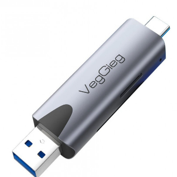 Đầu đọc thẻ nhớ đa năng USB/TypeC 2 trong 1 VC305