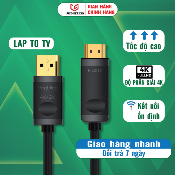 Cáp chuyển đổi DP sang HDMI chính hãng VEGGIEG