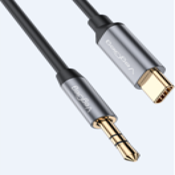Typec Male to 3.5mm Male Audio Cable 1m- V-A624