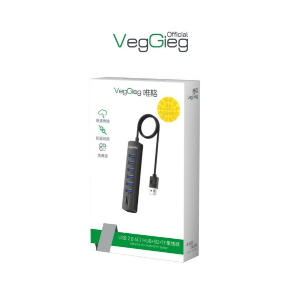 USB2.0 Card Reader (SD+TF 8 IN 1) - V-C306