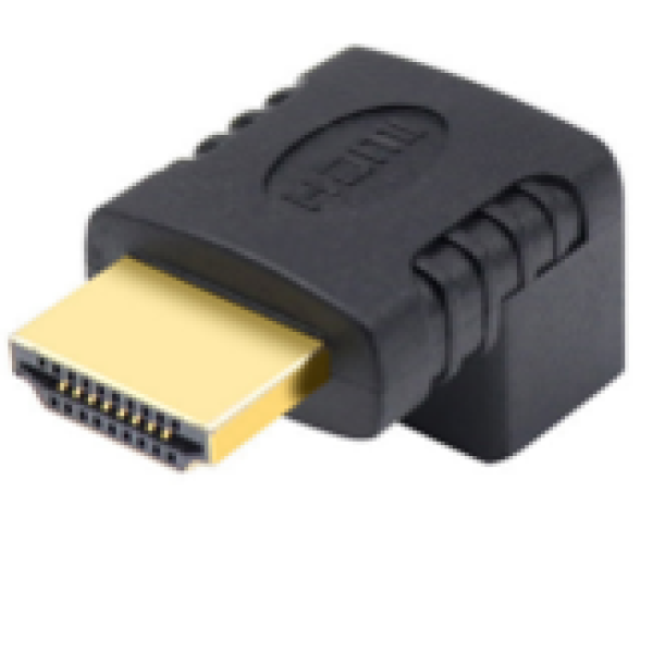 HDMI AF TO AM 90 Degree Adapter Golden-Plated Connector - V-S104